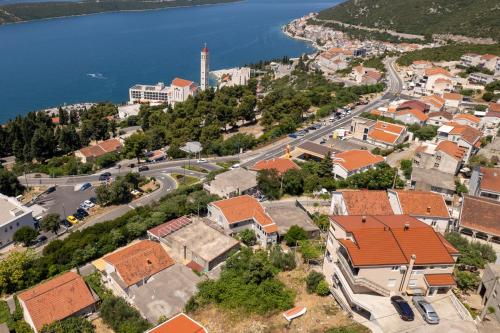 an aerial view of a town next to the water at Gabriel in Neum