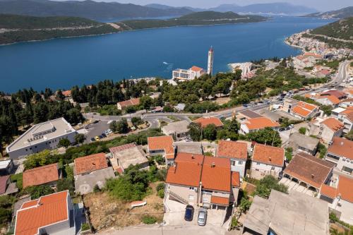 an aerial view of a town next to a body of water at Gabriel in Neum