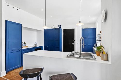 Η κουζίνα ή μικρή κουζίνα στο Exclusive apartment with private terrace