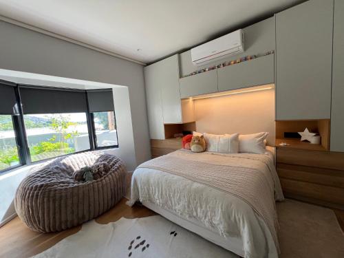 Postel nebo postele na pokoji v ubytování Villa Victoria