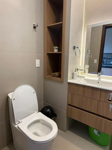 Et badeværelse på Hermoso Departamento