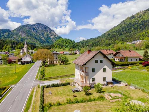 a house on the side of a road in a village at Jukbichl 2 in Laas