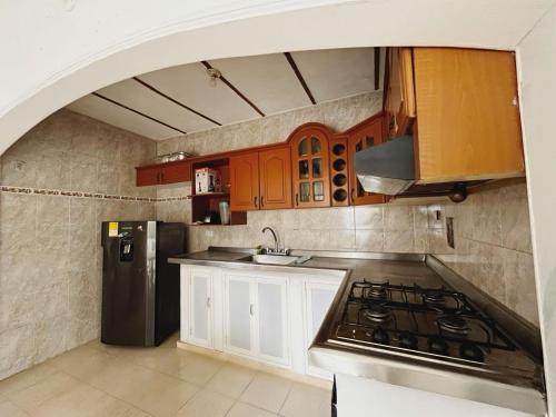 Kuchyň nebo kuchyňský kout v ubytování Casa Ingrid