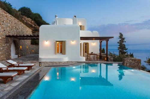 Excellent Mykonos Villa Villa Psarrou Beta 5 Bedrooms Stunning Sea Views Psarrou