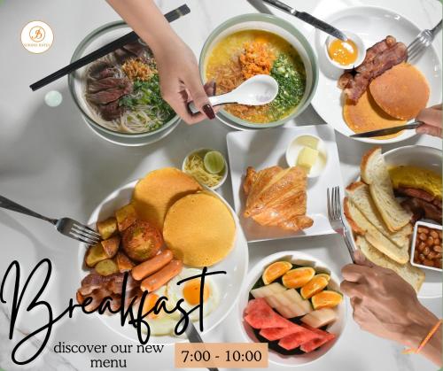 a collage of different plates of food on a table at SUBINH HOTEL AND RESTAURANT in Pakse
