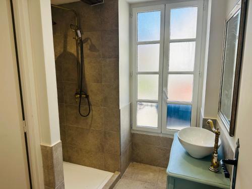 Koupelna v ubytování Maison 3 chambres 8 pers proche Zoo de Beauval