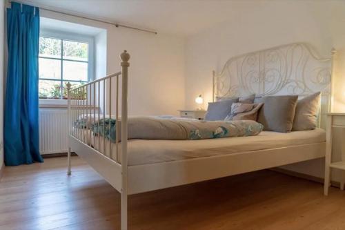 Giường trong phòng chung tại Ferienwohnung Seebachtal