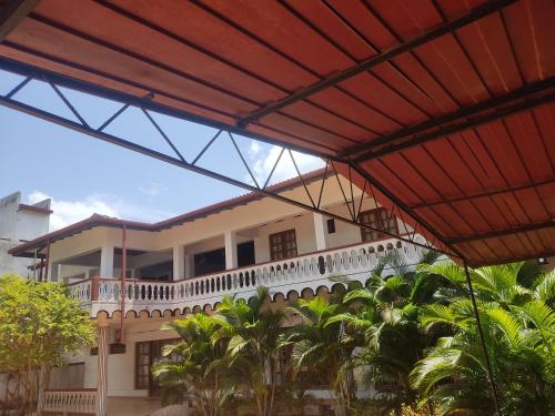 a view from the outside of a building at Kondhamalee hotel in Anuradhapura