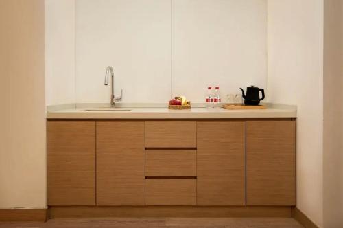 Una cocina o cocineta en Yinxitang Suites Hotel, Chengdu Chunxi Road, Luomashi Subway Station