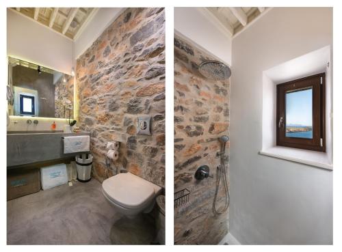 Koupelna v ubytování Lindos Vigli Private Villa