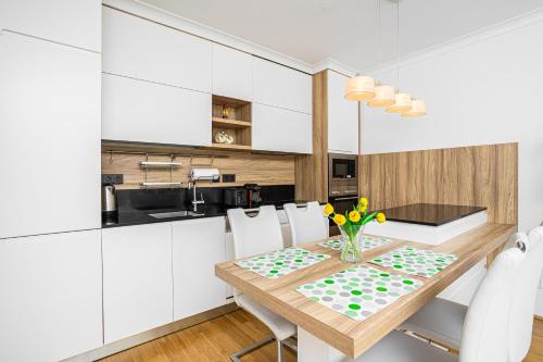 Kuchyň nebo kuchyňský kout v ubytování Vienna Apartments Hauptbahnhof