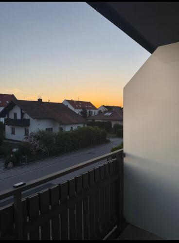 a view from the balcony of a house at Appartementshaus Vlora 2 App 2 in Bad Füssing