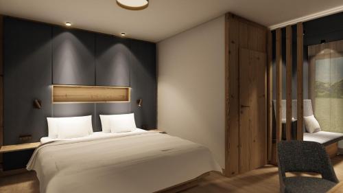 Hotel Zauchenseehofにあるベッド