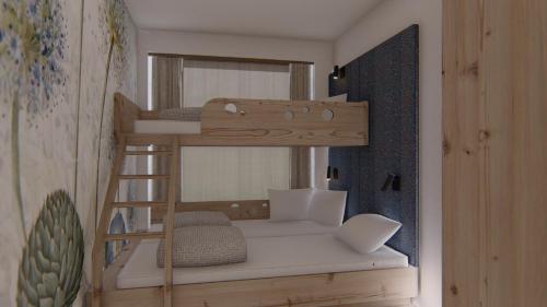 Hotel Zauchenseehofにあるベッド