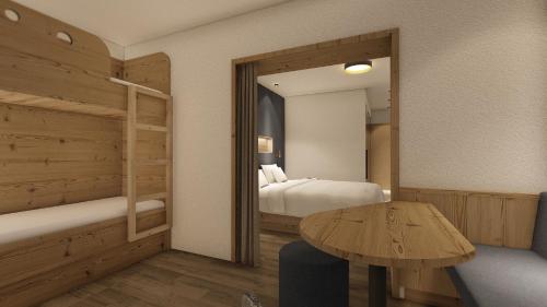Hotel Zauchenseehofにあるベッド