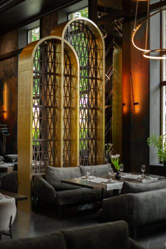 Posezení v ubytování Verkhovyna Resort Medical & Wellness