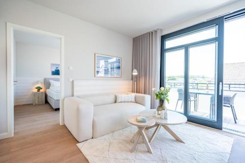 Posezení v ubytování Strandterrasse, App A3 1