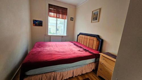 Ένα ή περισσότερα κρεβάτια σε δωμάτιο στο Studio in Reikjavik heart