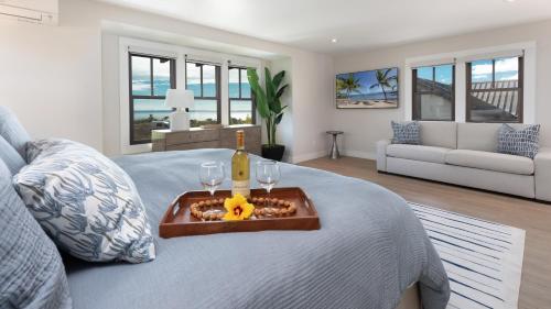 Mauna Kea Magic ~ Private Pool Spa Detached Ohana Suiteにあるシーティングエリア