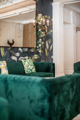 Hôtel Galilée Windsorにあるシーティングエリア