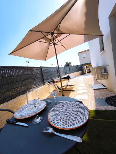 studio terrasse standing proche plage