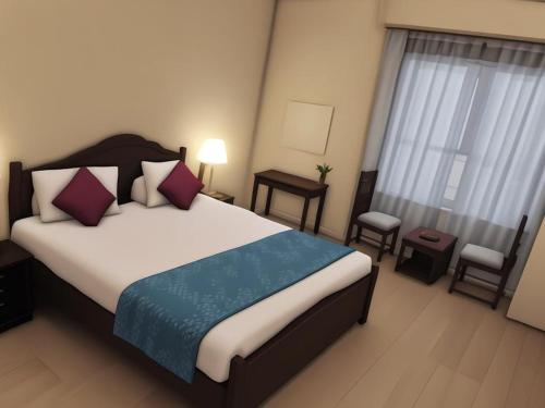 Postel nebo postele na pokoji v ubytování Anargh Holidays Inn