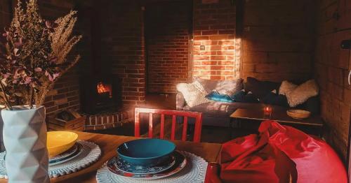 Ruang duduk di Dusza Chata - Bieszczady