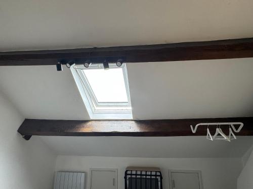 a window on the ceiling of a room at Sowerby apartments in Sowerby Bridge