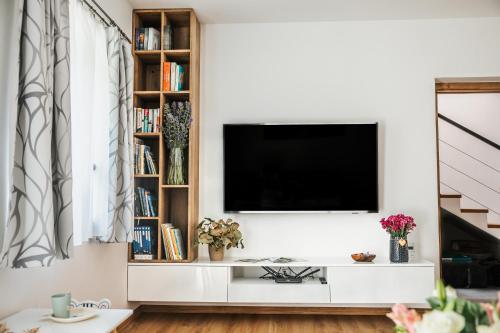 TV a/nebo společenská místnost v ubytování Rodinný dům Alois