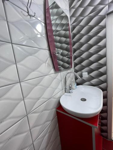 Koupelna v ubytování Hotel Heimli