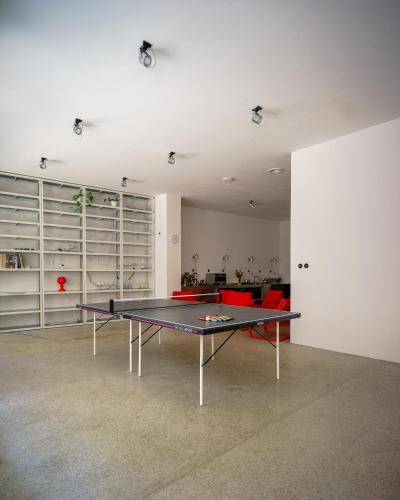 Studio Hronov Apartment No1の敷地内または近くにある卓球施設