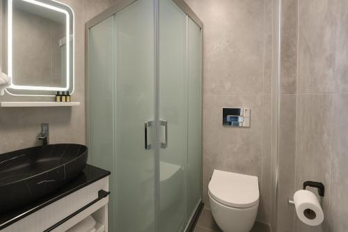 Phòng tắm tại Ezer Hotel