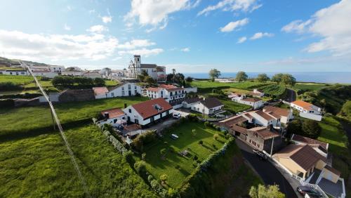 an aerial view of a small village with houses at Green Sunrise House in Nordeste
