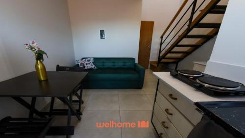 Η κουζίνα ή μικρή κουζίνα στο Loft em Ponta Grossa com Excelente Localizacao