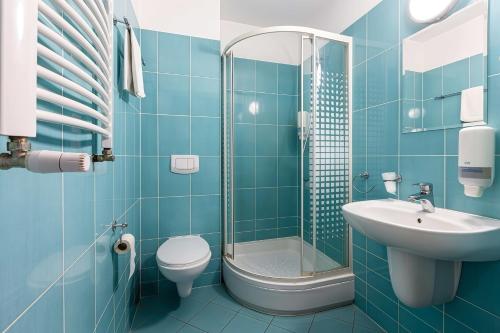 Koupelna v ubytování Hotel Zielonki