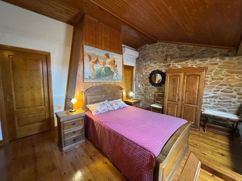 Ένα ή περισσότερα κρεβάτια σε δωμάτιο στο Juízo Country Houses
