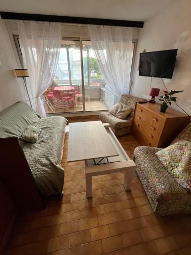 Les Floralies 2, 40 m2, 1 Chambre, Climatisation, dans résidence avec 2 piscines