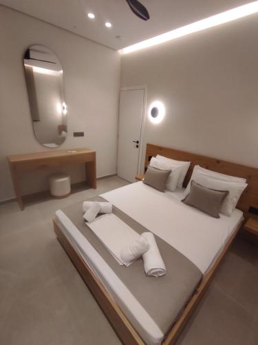 Katil atau katil-katil dalam bilik di Εolia Central Apartments