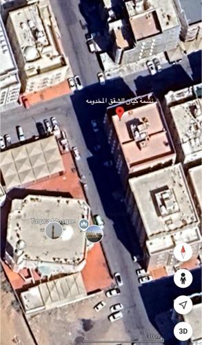 an overhead view of a city street with buildings at نسمة كيان للشقق المخدومة in Jeddah