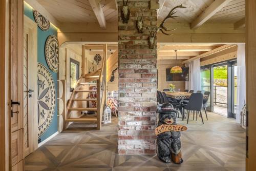 Χώρος καθιστικού στο Chatka Niedźwiadka