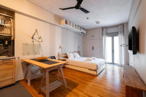 Stylish City Studio 8' From 3 Metro Lines 4th Floor