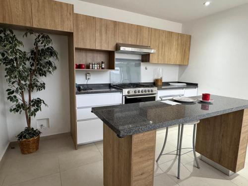 Η κουζίνα ή μικρή κουζίνα στο Linda habitación con baño privado