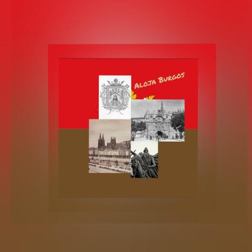 een collage van foto's van verschillende steden en gebouwen bij Aloja Burgos in Burgos