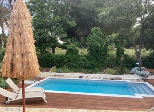 Villa au calme vue rare pinede proche mer et Montpellier