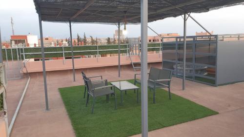 Balkón nebo terasa v ubytování Chateau Nougat, Marrakech