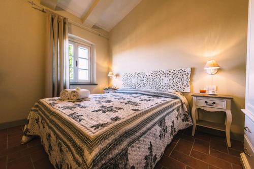 a bedroom with a bed and a window at Il Principino Country Resort in Vinci