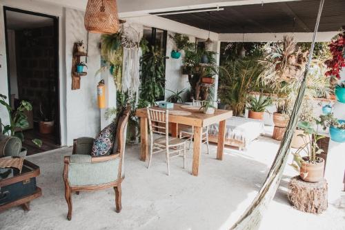 Jardín al aire libre en Ecohotel campestre Rionegro-A 20 minutos del aeropuerto
