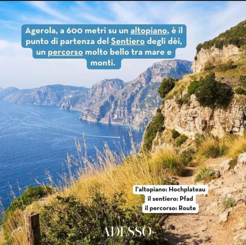 a picture of the amalfi coast in italy at La Casa di Pino in Agerola