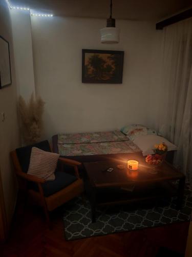 Ένα ή περισσότερα κρεβάτια σε δωμάτιο στο Krek haus