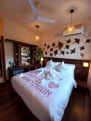 Cama o camas de una habitación en The Corbin Guest House